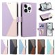 thumbnail image 5 of Cartera Plegable para iPhone 15 Pro Max, PU Tricolor con Ranuras, Morado, 5 of 6