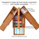 thumbnail image 4 of Cajón organizador MEEDEN de madera de haya plegable 36 cm, 4 of 8