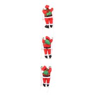 Magideal - Papá Noel Trepando Por Una Escalera De Cuerda, Decoración Navideña Creativa Para Fiestas, Decoración Colgante Para Comedores, Ventanas Y Casas De Camp 25Cm Tres Papá Noel