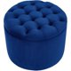 thumbnail image 3 of Puf de almacenamiento TOV Furniture Queen en terciopelo azul marino 50x50x40 cm, 3 of 5