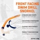 thumbnail image 3 of Snorkel de Entrenamiento para Natación ZONE3 con Correa de Silicona Frontal, 3 of 5