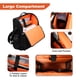 thumbnail image 3 of Bolso para silla de ruedas JLDTOP grande, impermeable, reflectante, negro, 3 of 8