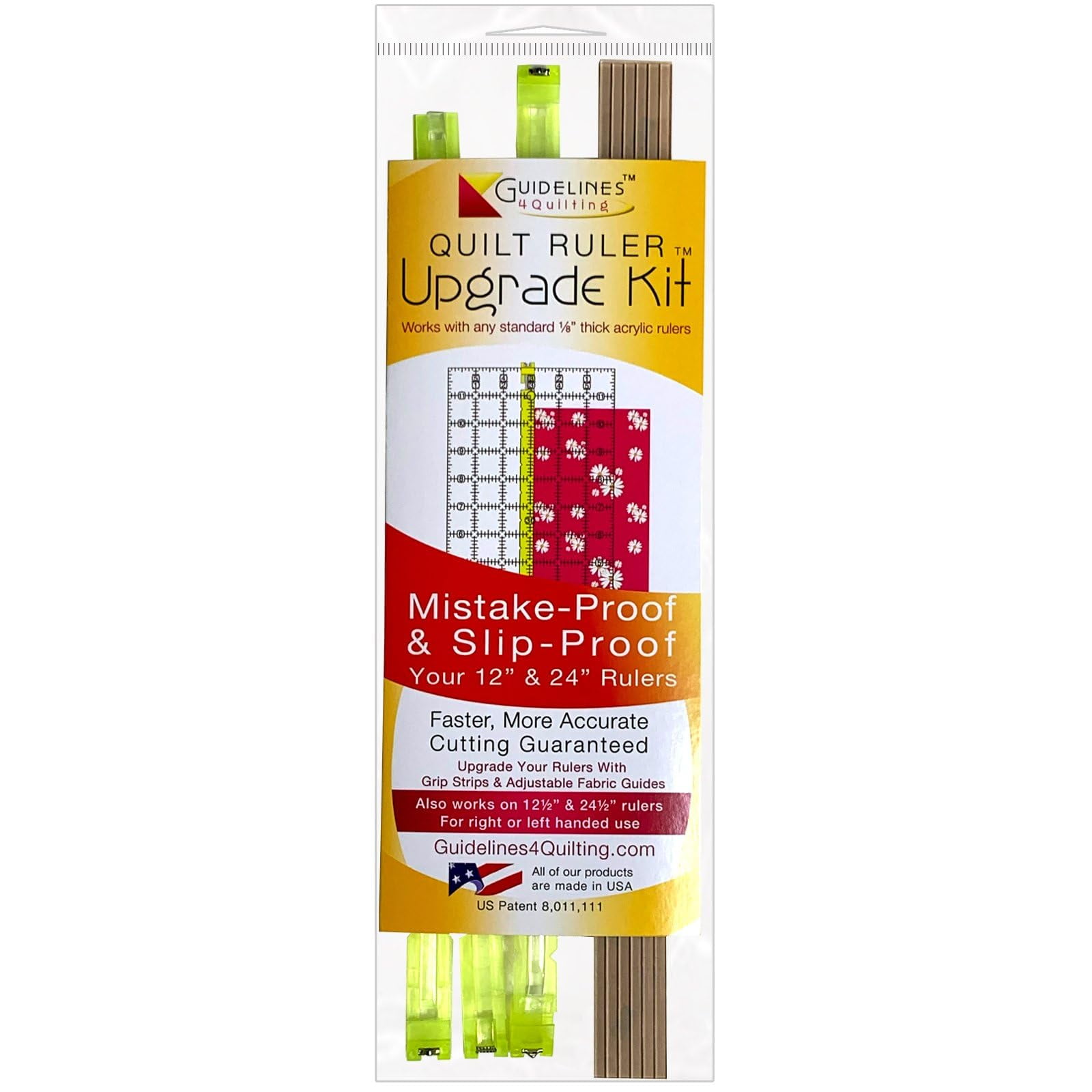 Guidelines4quilting - Pautas Del Kit De Mejora De Reglas Para Colchas, 4 Acolchados De 30 Cm Y 60 Cm