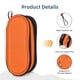 thumbnail image 3 of Estuche Doble para Anteojos de Sol Fintie Naranja de Nylon para Hombre y Mujer, 3 of 8