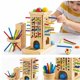 thumbnail image 3 of Juego de Mesa Torre de Equilibrio Madera Colores Destreza Montessori, 3 of 3