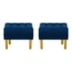 thumbnail image 1 of Set Pouf Wood 1c Felpa 01 Azul Marino, 1 of 5