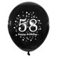 thumbnail image 3 of Globo SHUNTAI 30 cm Negro y Dorado – Cumpleaños 58, 3 of 7
