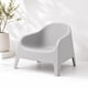 thumbnail image 2 of Sillón Individual Plástico Exterior Gris, 2 of 6