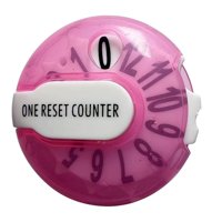 Magideal - Contador De Puntuación De Golf Sólido Con Clip, Mini Contador De Golpes Para Mujeres, Marcador De Exterior, Transparente, Rosa Rosa Transparente