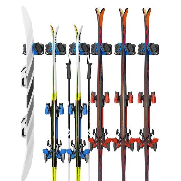 Organizador de pared para esquí y snowboard Skifavs, paquete de 6 unidades