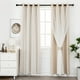 thumbnail image 1 of Cortinas INLINAS Beige Blackout con revestimiento transparente de 132 x 213 cm, 2 unidades, 1 of 3