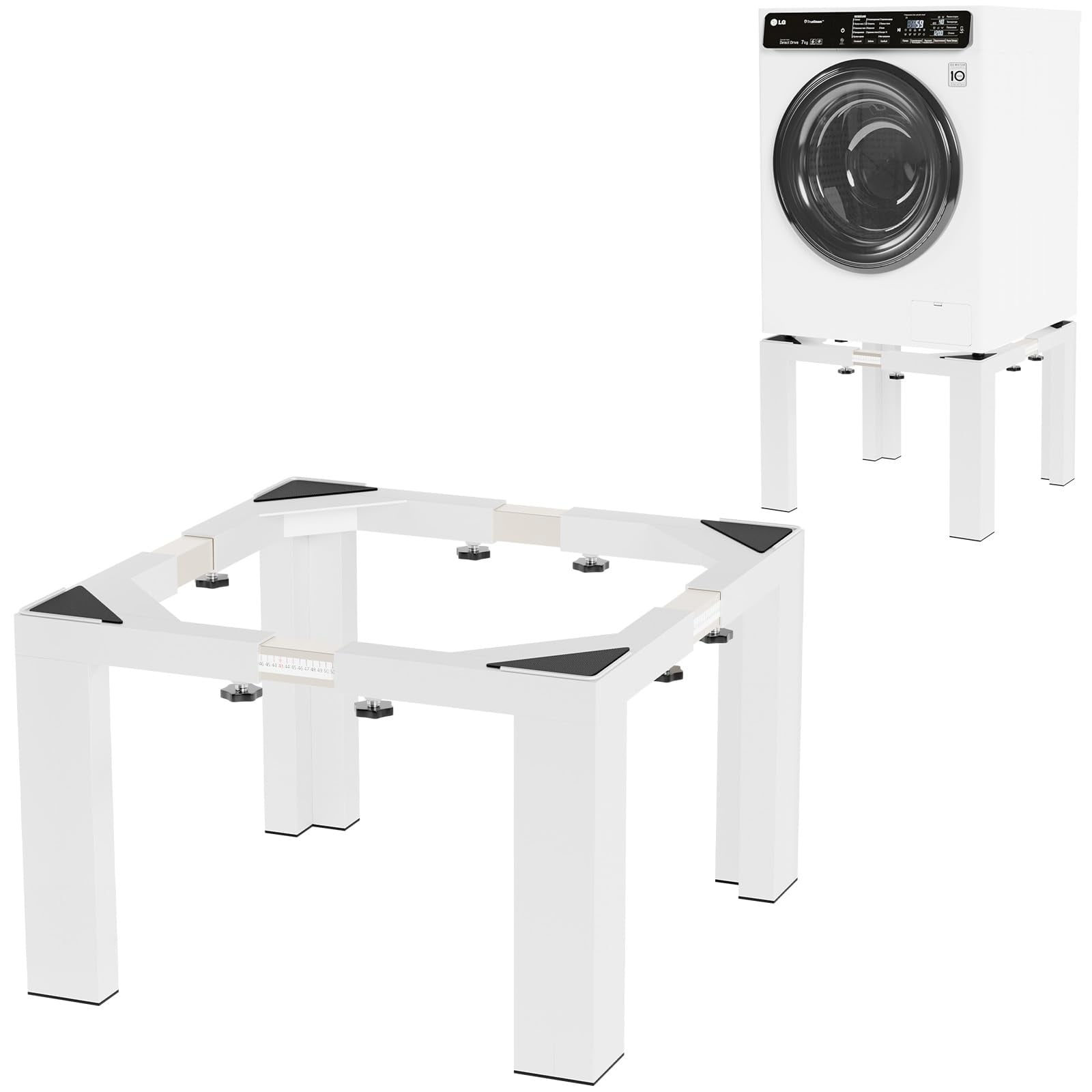 Base Elevadora Para Lavadora Fahkns, Altura Ajustable De 40 Cm