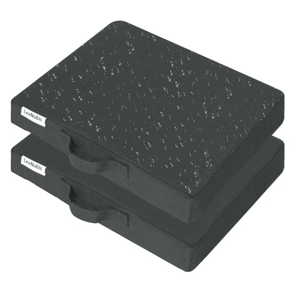 Cojines de Asiento LevNubis Pack de 2, 5,6 cm Impermeables Gris