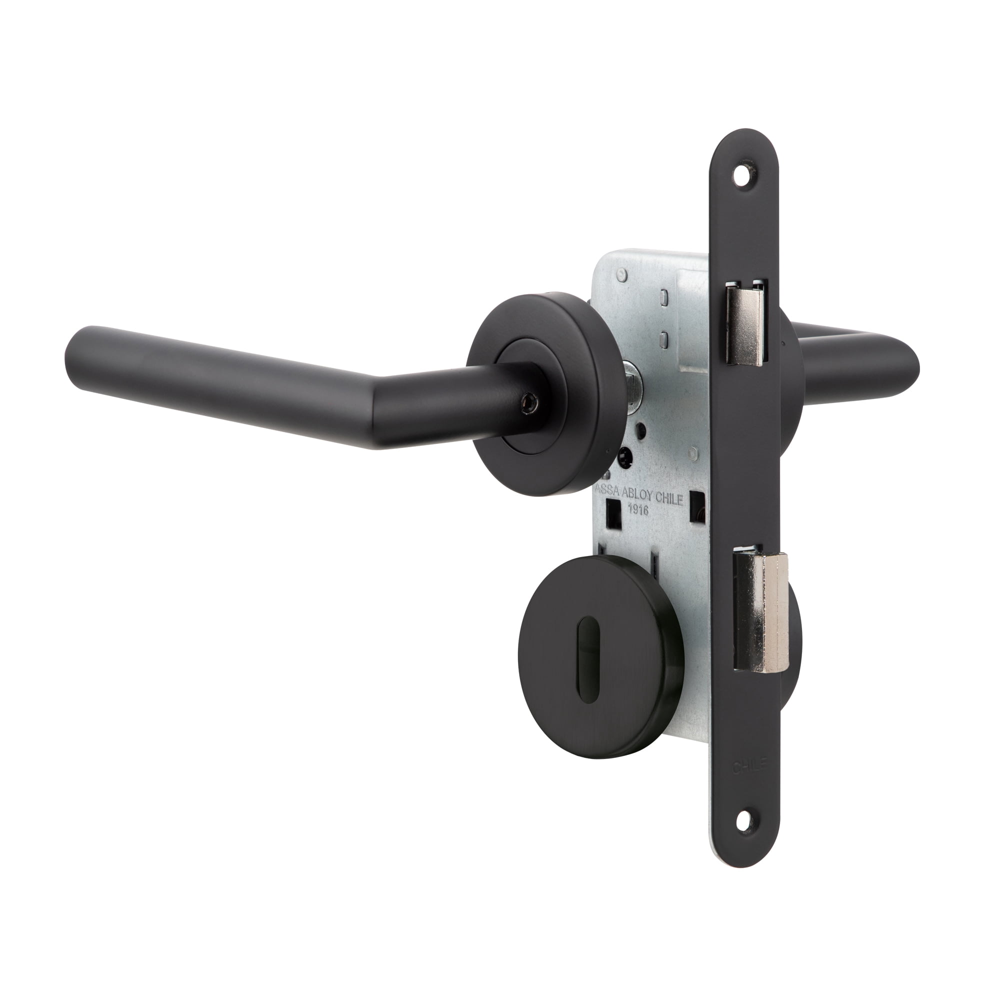 Cerradura Embutida Toscana Black B40 Poli Dormitorio
