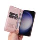 thumbnail image 5 of Funda Billetera de Cuero para Samsung Galaxy S25 con Tarjetero y Soporte - Tapa Magnética Rosa, 5 of 6