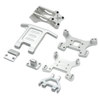 Bothyi - Kit De Actualización Rc Parachoques Delantero Para Wltoys 144001 144002 1:14 Modelo De Coche Plateado