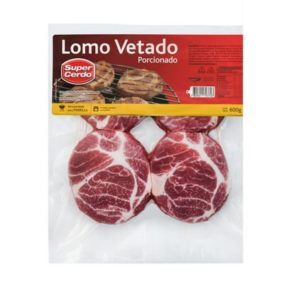 Lomo Vetado De Cerdo 600 G Super Cerdo