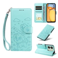Funda Billetera Foxdock Compatible Con Xiaomi Redmi 13C 4G/5G, Diseño Perrito Tierno, Ranuras Para Tarjetas Y Soporte Plegable