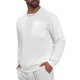 thumbnail image 4 of Sudadera Casual de Streetwear con Bolsillo y Cuello Redondo de Pana para Hombre INSPIRE CHIC XL Blanco, 4 of 6