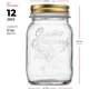 thumbnail image 2 of Tarro Mason Bormioli Rocco 500 ml ClearGold - Pack de 12, 2 of 8