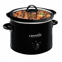 Crock Pot - Olla De Cocción Lenta Manual Redonda De 2-Qt Crock-Pot, Negra (Scr200-B)