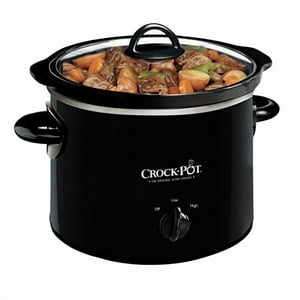 Crock Pot - Olla De Cocción Lenta Manual Redonda De 2-Qt Crock-Pot, Negra (Scr200-B)