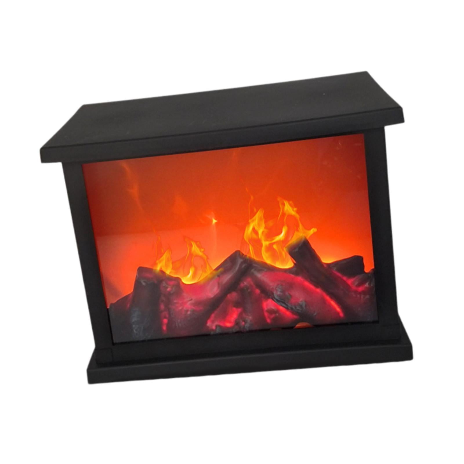 Magideal - Luz Led Para Chimenea Con Forma De Llama, Luz Eléctrica Para Chimenea Sin Llama, Efecto De Llama, Pequeña Chimenea Falsa Para Decoración De Habitación