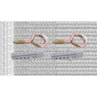 Cancamo Cerrado Y Tarugo Nylon Nº 9 / 10Mm 2 Juegos - Rukafe Basics