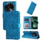 thumbnail image 1 of Funda tipo cartera FOXDOCK para OPPO Find X6 , diseño girasol en relieve, cuero PU, cierre magnético, soporte y tarjetero, 1 of 5