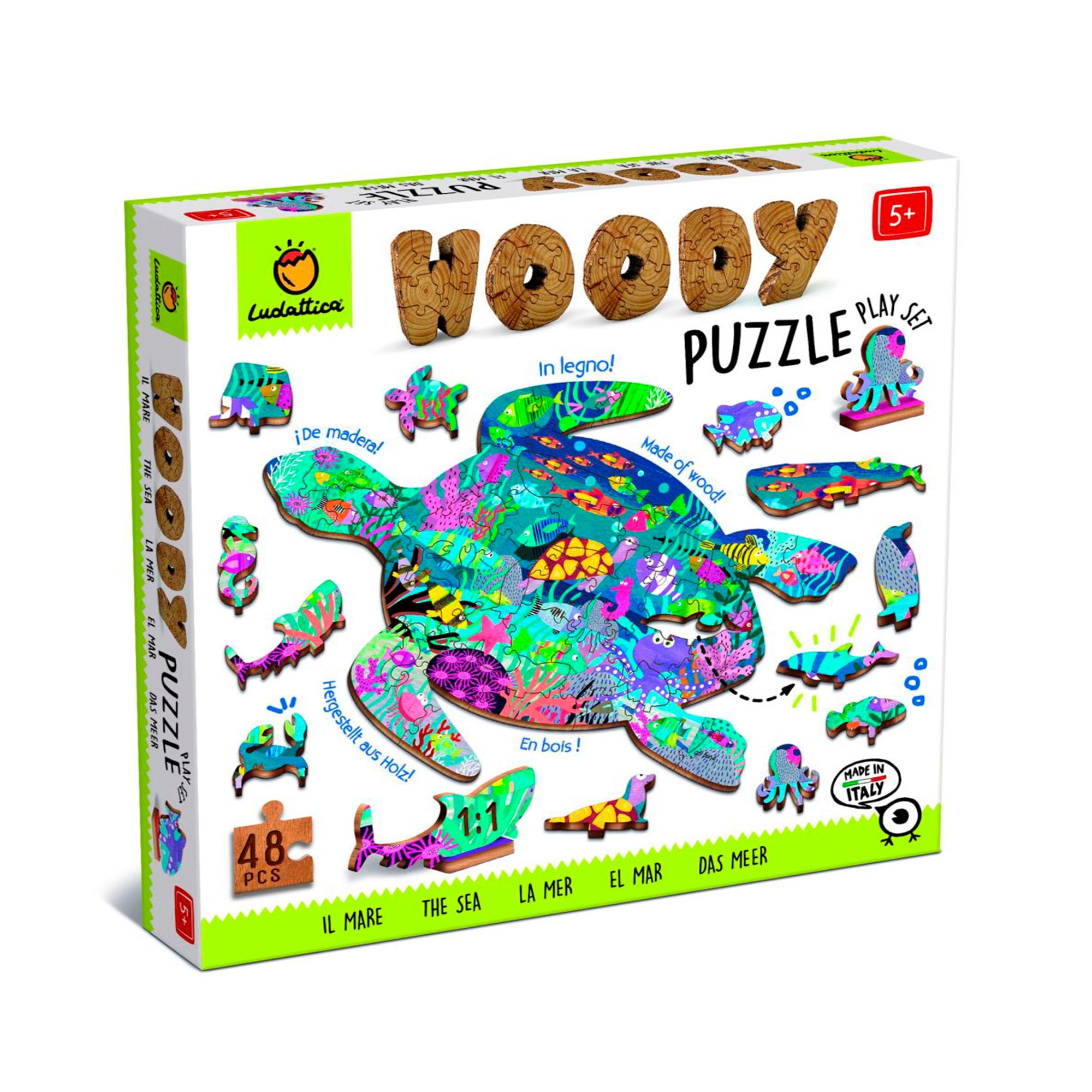 Puzzle De Madera Oceano 48 Piezas Ludattica