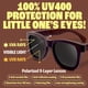 thumbnail image 4 of Gafas de sol BABY SUNNIES rectangulares de bambú negras 3-8 años, 4 of 7