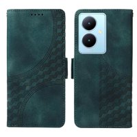 Carcasa Foxdock Vivo V29 Lite De Cuero Pu, Diseño Acolchado Clásico, Protección Contra Caídas Y Rayones