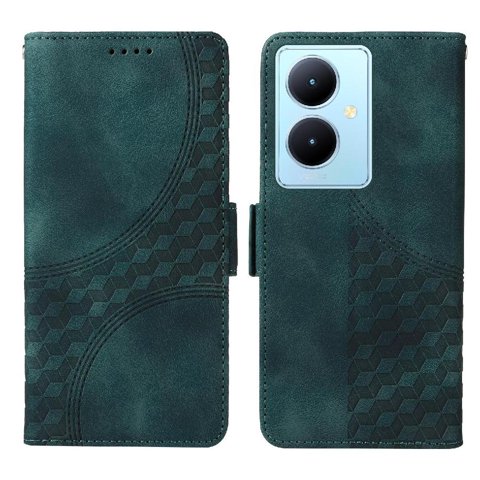 Carcasa Foxdock Vivo V29 Lite De Cuero Pu, Diseño Acolchado Clásico, Protección Contra Caídas Y Rayones