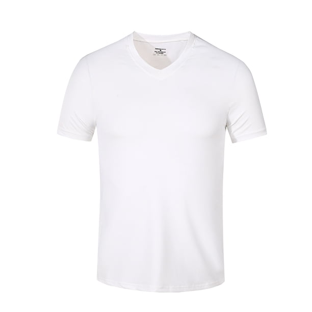 Polera Dry Fit Manga Corta Cuello V Hombre