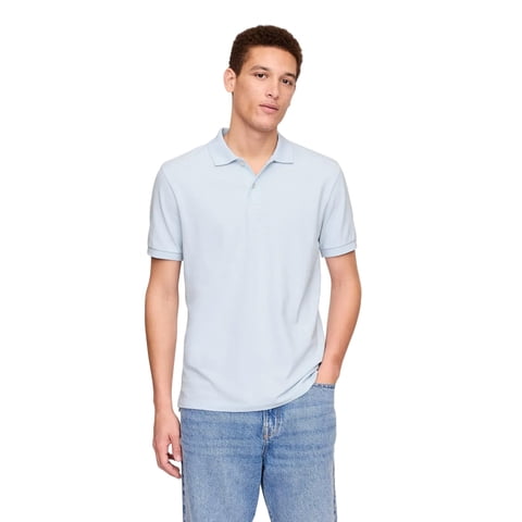 Polo Gap Stretch Piqué Para Hombre Serene Blue, Talla Xl