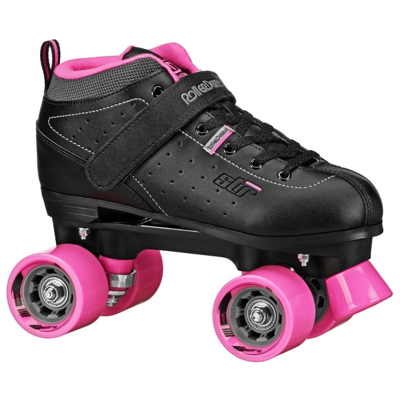 Patines de Ruedas Roller Derby Str Seven para Mujer Negro Rosa Talla 8