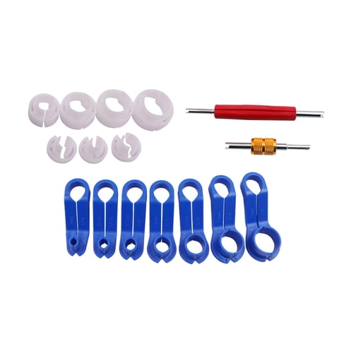 Ioensy - Juego De Herramientas De Desconexión Rápida De Línea De Ca Automática, 16 Uds., Herramientas De Extracción De Línea De Combustible, Caja De Papel De 7 Tamaños