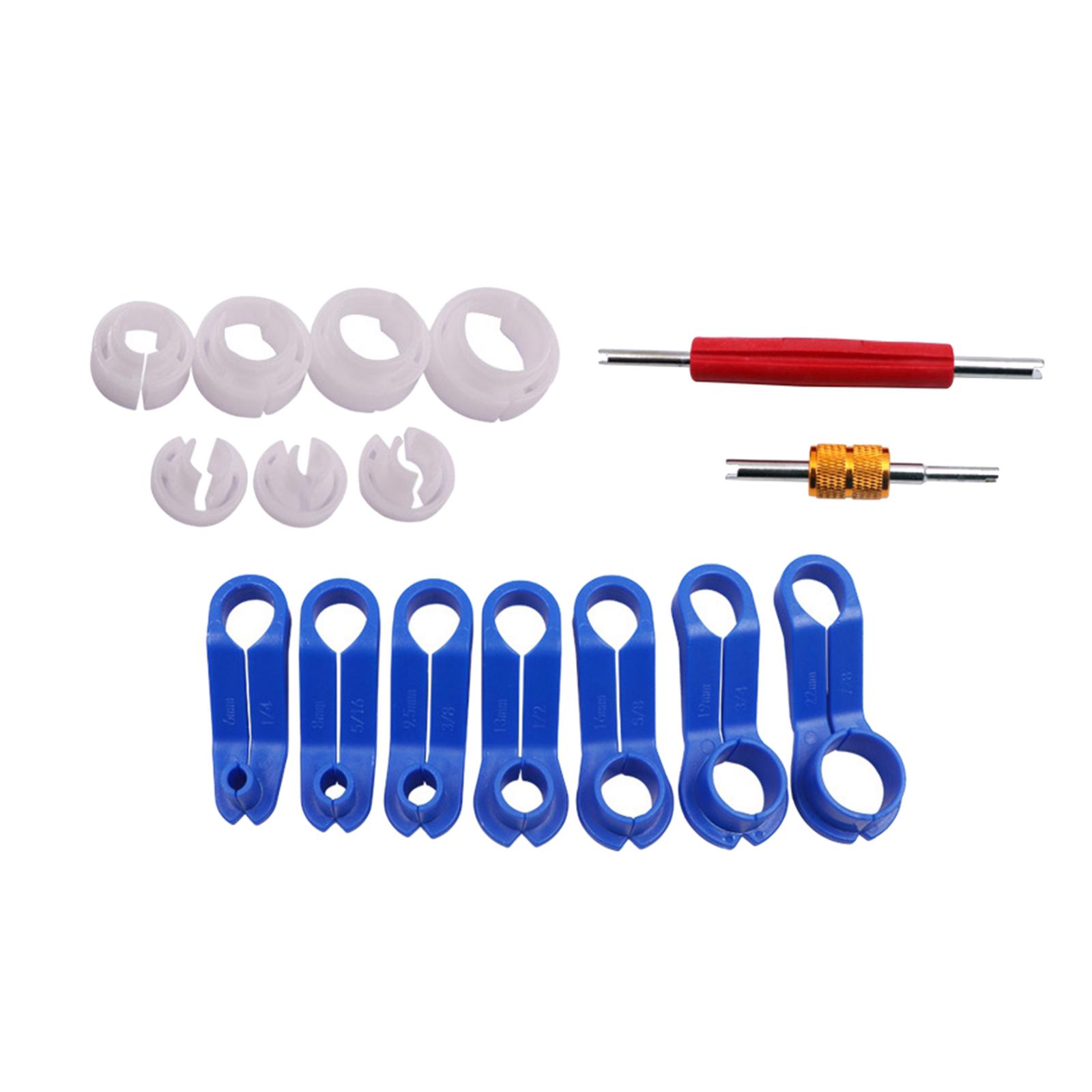 Ioensy - Juego De Herramientas De Desconexión Rápida De Línea De Ca Automática, 16 Uds., Herramientas De Extracción De Línea De Combustible, Caja De Papel De 7 Tamaños