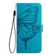 thumbnail image 2 of Funda cartera mariposa para Samsung Galaxy S25 Edge con soporte y ranuras para tarjetas Azul, 2 of 5