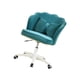 thumbnail image 4 of Silla De Oficina Giratoria Con Ruedas Silla Giratoria Para Sala De Lectura Tocador De Maquillaje Verde, 4 of 5