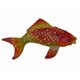 thumbnail image 1 of Cloisonné decorativo con forma de pez dorado con joyas en forma de Feng Shui, 1 of 1