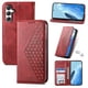 thumbnail image 4 of Funda Flip FOXDOCK para Samsung Galaxy M35 , Estilo Billetera con Diseño Rombo, Correa de Mano y Soporte, Uso Diario, 4 of 6