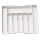 thumbnail image 1 of Bandeja Extensible Para Utensilios De Cocina, Bandeja Para Cubiertos Para El Hogar, Comedor, Hotel, Color Blanco, 1 of 3