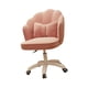 thumbnail image 5 of Silla de oficina giratoria de 360 ​​grados con 5 ruedas y respaldo ergonómico. Rosa, 5 of 5