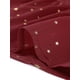 thumbnail image 5 of INSPIRE CHIC Vestido de Chifón sin Mangas para Mujer con Cintura Fruncida y Estrellas Metálicas Doradas para Fiesta Rojo Oscuro XL, 5 of 6
