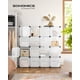 thumbnail image 2 of Organizador de almacenamiento SONGMICS de 16 cubos de plástico blanco, 2 of 7