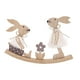 thumbnail image 2 of Decoración De Pascua De Madera, Decoración Del Hogar, Artesanía Decorativa, Adorno De Mesa De Conejito, 21cm X 15,5 Cm, 2 of 3