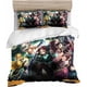 thumbnail image 1 of Demon Slayer Bedding Set Nezuko Microfiber Children's Bedding Set Anime Bedding Set for Kids Teens, 1 of 3