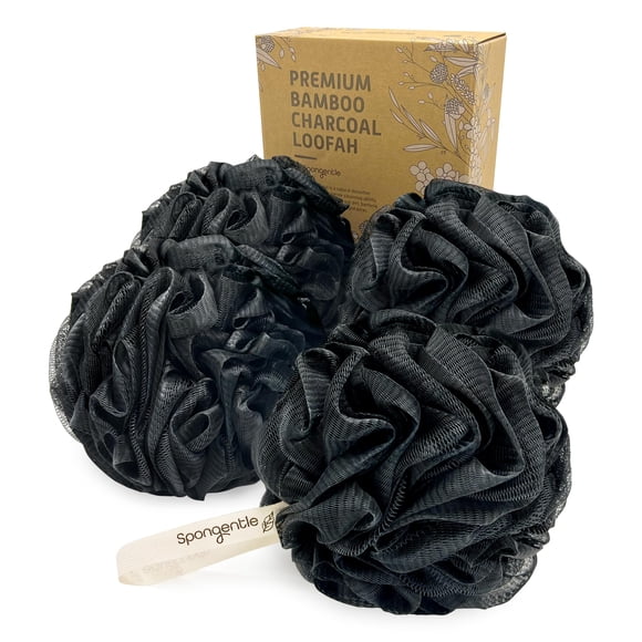 Esponja de Baño Sunlite Sports 60 g (Paquete de 4) con Carbón Activado