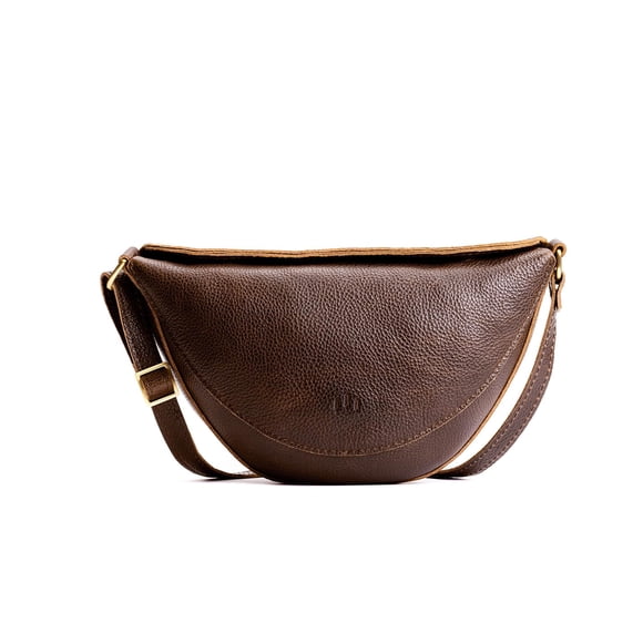 Bolso bandolera Portland Leather Koala de cuero de grano completo ajustable